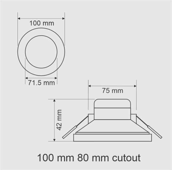 LED Downlight 9W 80mm